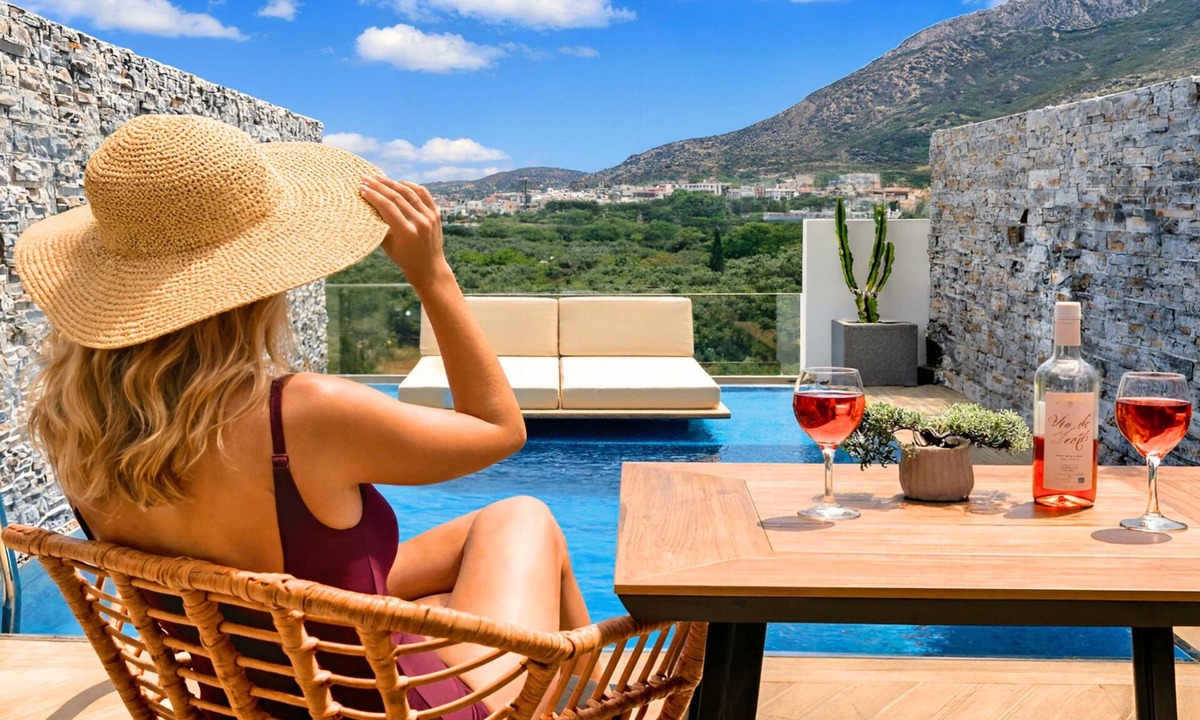 Istron Apartment | Aelia Maisonette Private Pool