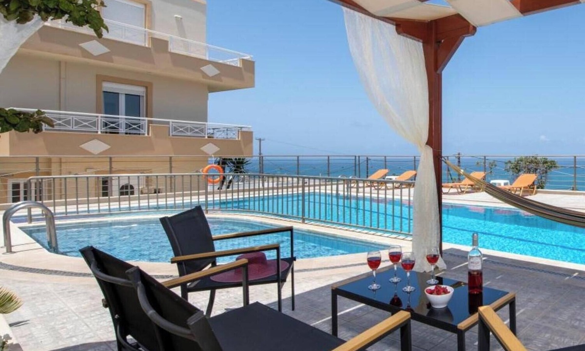 Sfakaki Apartment | Apartment '2 One Bedroom' with Sea View, Wi-Fi and Air Conditioning