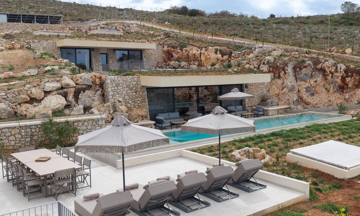 Gouves Villa | Domaine–Earth,Luxury Eco Villa, private pool, up to 10