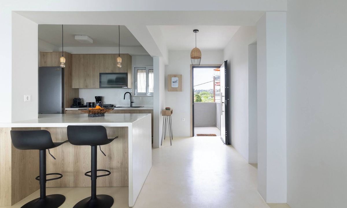 Oropos Apartment | Elegant seafront 2BR apartment, stunning sea views, just steps to shore!