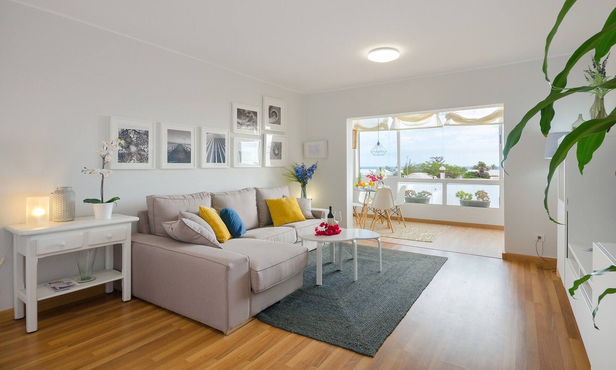 Playa del Cable Apartment | Apartment "Nahia" Close to Beach with Winter Garden, Ocean View & Tennis Court