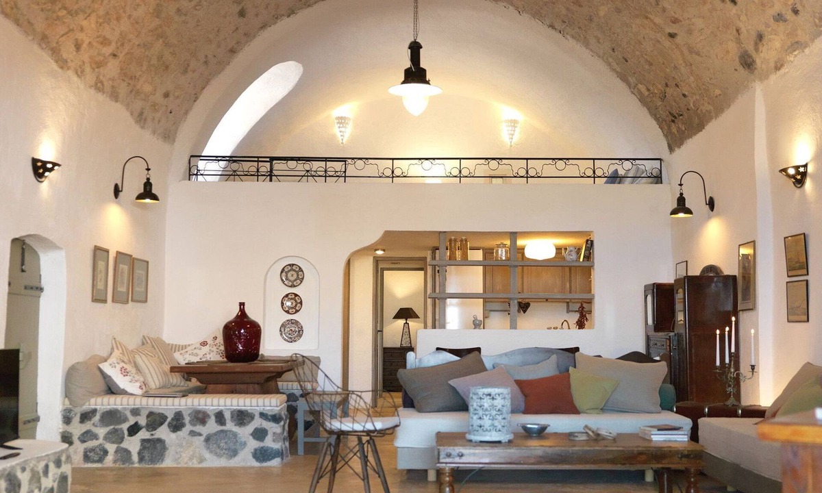 Exo Gonia Villa | Gorgeous Santorini Villa | 3 Bedrooms | Villa Illumi | Spacious Terrace with.