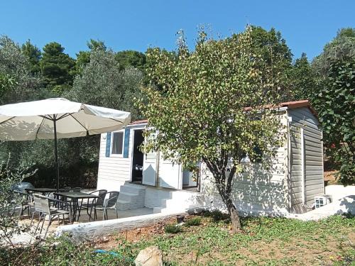 Skiathos Town House | Hillbilly cabin, 2 studios in nature with terrace and parking
