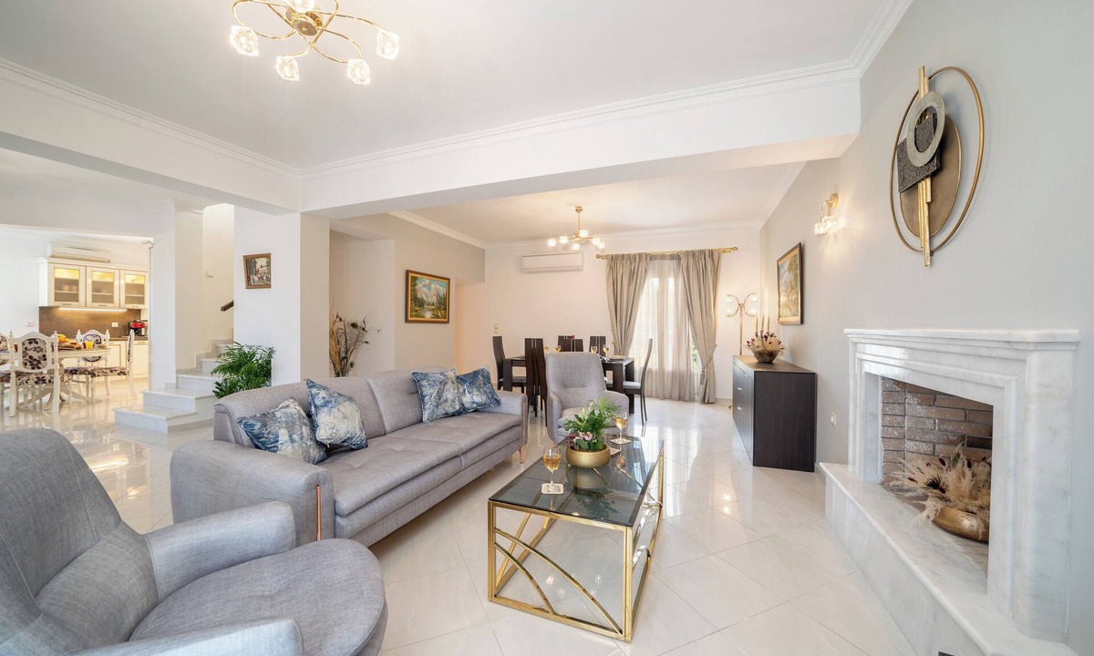 Kourkoumelata Villa | Irene Luxury Villa Residence | 10' drive to Lassi & Argostoli