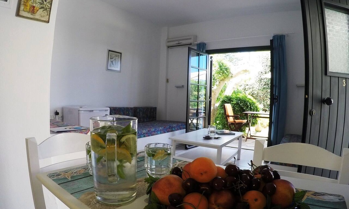 Kokkini Chani Apartment | Kokkini Hani: Lovely apartment with garden, 100 meters from the beach, Kokkini Hani/Heraklion.