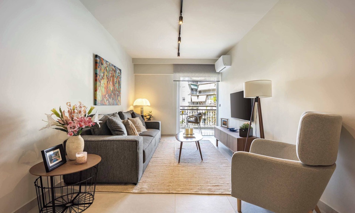 Pangrati Apartment | Premium 2BR in Pangrati | Balcony & King Bed