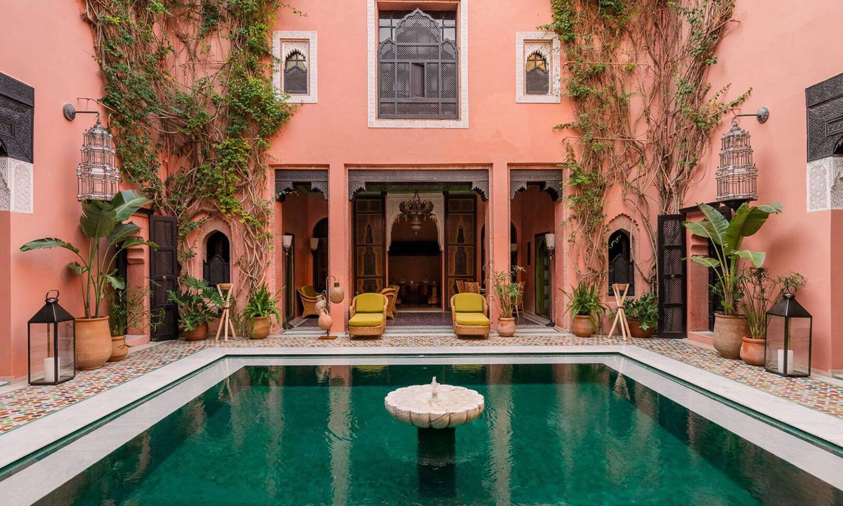 Sidi Bou Amar Villa | Riad Marta, swimming pool, terrace and staff