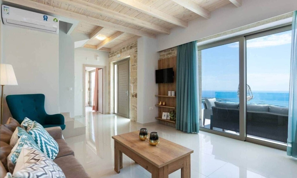 Zerviana House | Twin Villas, sea & sunset view, pool, BBQ, luxury