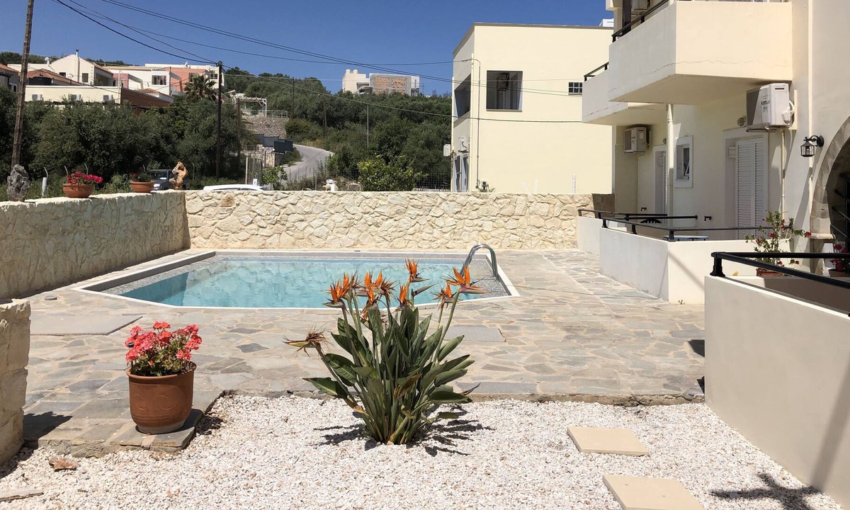 Almyrida Apartment | Two bedroom apartment with pool and 5 min walk from the beach