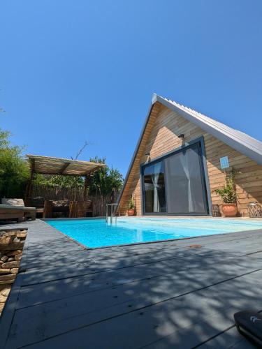 Olympiada House | Unique wooden villa with pool