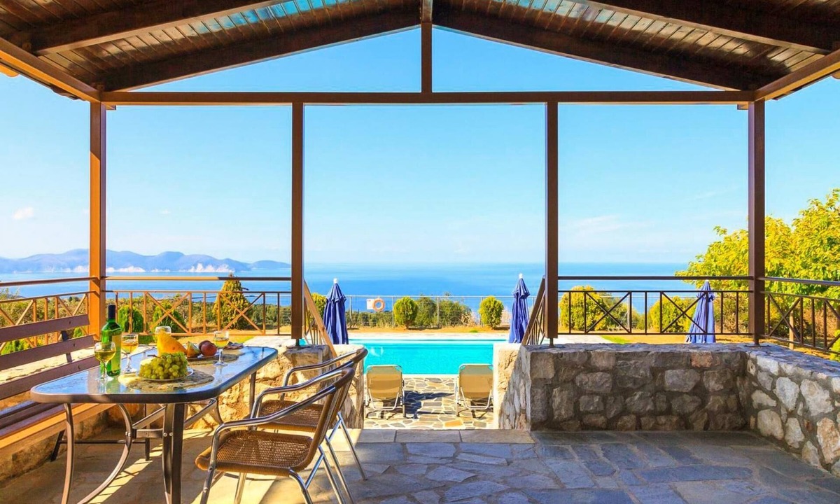 Mesovounia Villa | Villa Aetos Large Private Pool Sea Views A C Wifi Eco-friendly - 921
