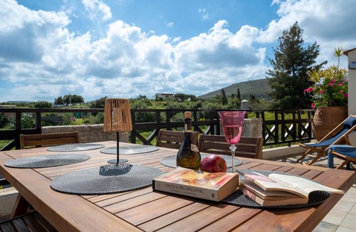 Skotino Villa | Altair Blue Villa - Private Jacuzzi and Views
