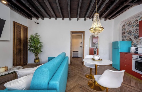 Symi Apartment | Annikas Ground floor - Port View Apartment with sea view