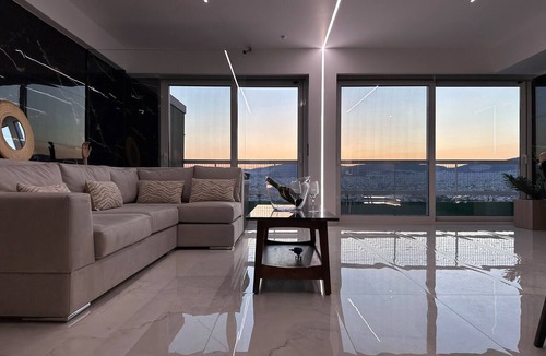 Athens Apartment | Artemis House2Heal Athens 15th floor/Private Jacuzzi & Sauna, Luxury Apartment