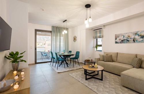 Kalamata Apartment | Artemis Sky Suite - Sea Escape with Mountain View