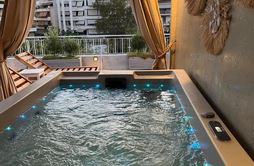 Attiki Apartment | Athens Top Penthouse Apartment With Spa 5' to Metro