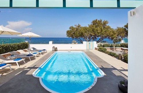 Monolithos Villa | Beachfront Santorini Villa | Villa Almyriki | 3 Bedroom | Private Pool |.