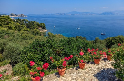 Corfu Town Villa | Classy Villa Aphrodite with Pool, Sea & Castle Views - 5 min drive from Center