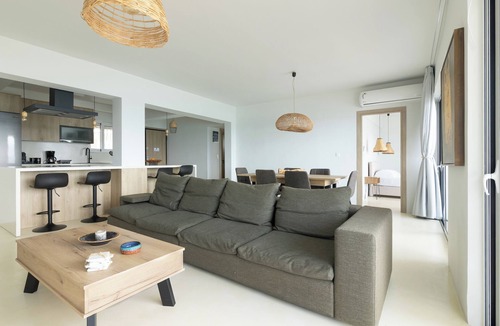 Oropos Apartment | Elegant seafront 2BR apartment, stunning sea views, just steps to shore!