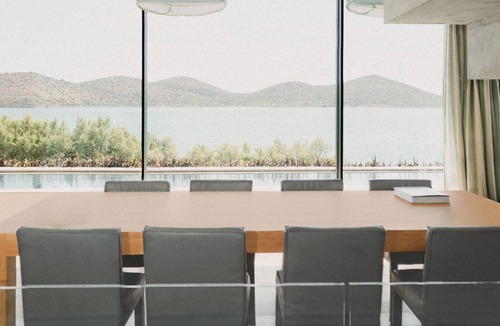 Mavrikiano Villa | Elounda Gulf Sunrise Villa-1 minute from the beach!