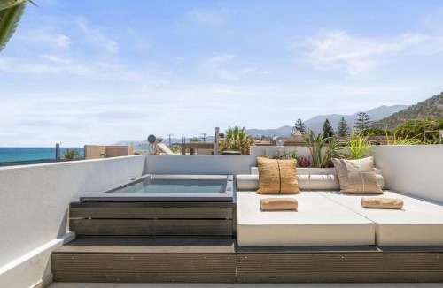 Stalida Apartment | Hospi Living Stalis Beachfront Suites with Heated Jacuzzi