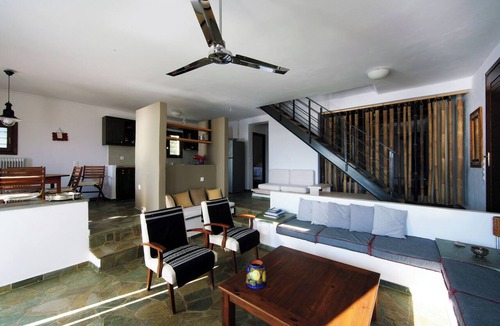 Ydrousa House | Kypri Villa, 4-bedroom seafront house in terrific Andros with cool AC