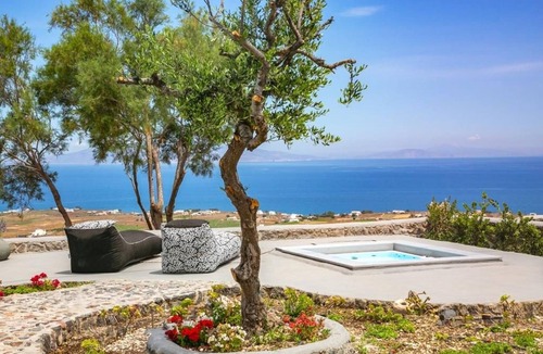 Finikia Villa | Luxury Santorini Villa | Villa Elysian Dyo | Private Hot Tub | Air Conditioning.