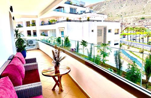 Agadir City Center Apartment | Marina Agadir Luxury Apartment with Mountain View & Pool Access