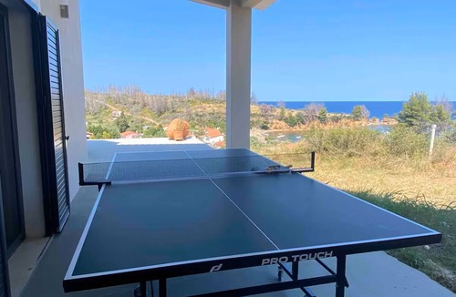 Chalkidiki Region Villa | Modern Beachfront Villa ideal for families in Kotsikia Beachn N.Euboea (Evia)!