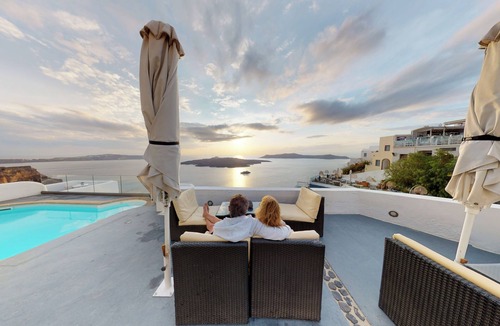 Fira Apartment | Neoklassiko Koukouli Family room