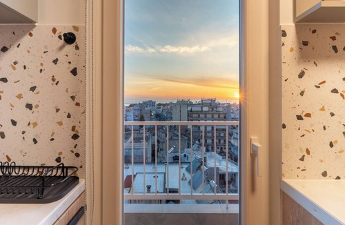 Patras Condo | Pnoè Loft: Luxury Penthouse with Sea/Mountain View Terrace