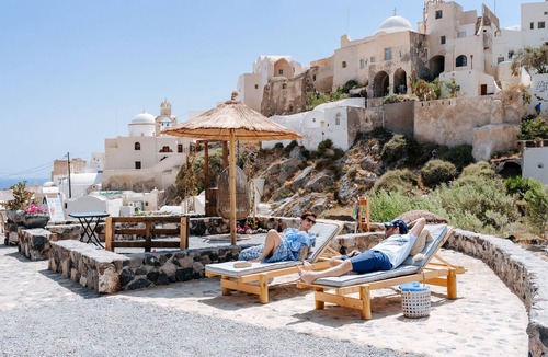 Emporio Villa | Rock Villa Myth: Stunning Sea and Castle Views/Historic Charm Await
