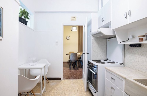 Attiki Apartment | S homes - Retro Modern 2BR - 200m to Attiki Metro