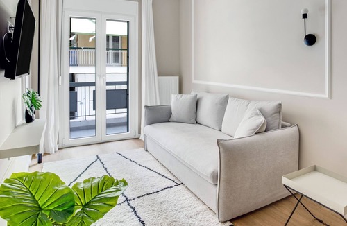 Neapoli-Sykies Apartment | Sanders New Town - Charming 1-Bdr. Apt. w/ Balcony