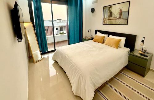 La Ville Haute Apartment | Sunny 3 bedrooms Apartment - balcony and workspace