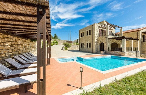 Lefkogeia House | Traditional Cretan Stone Villa, Intimate Spaces & Private Pool, Family Friendly