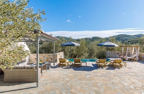 Skopelos Villa | Villa Rafael | Infinity Pool & Private Chapel on Mamma Mia Island