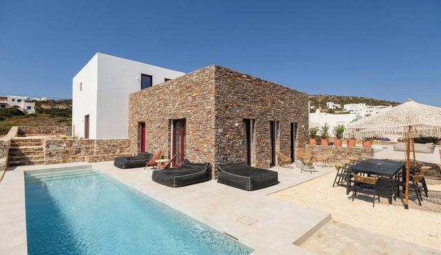 Antiparos Gems | The Villa Private Pool Steps from the Sea
