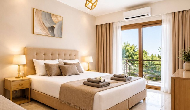 Charming 1 triple-bedroom in quaint Georgioupoli with AC