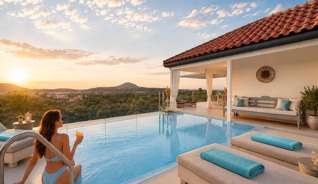 Olive Green Villa Heated Pool