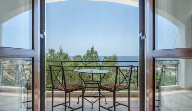 Panoramablick auf das Libysche Meer im SeaCrete House!