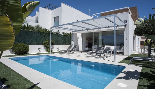 Spendid villa with breathtaking sea view close to beaches and golf courses in Orihuela Costa