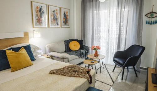 Deluxe One-Bedroom Apartment with City View