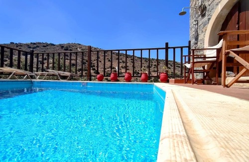 Mavrikiano House | Stone House Erato Private Pool Scenic Cretan Views