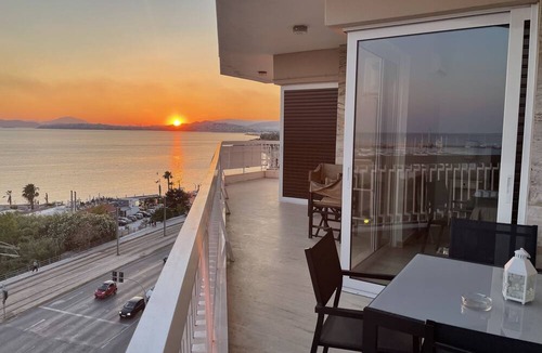 Alimos Apartment | Athens Edem Beach Penthouse, panoramic sea view