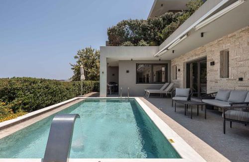 Kato Galatas Villa | Lusol Seafront Villas - "Free" Heated Pools, 100m Sea