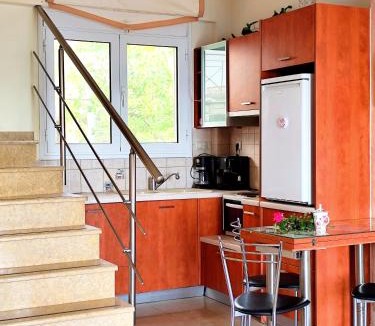 Kymi-Aliveri Apartment | Villa Christine - Maisonettes with fireplace
