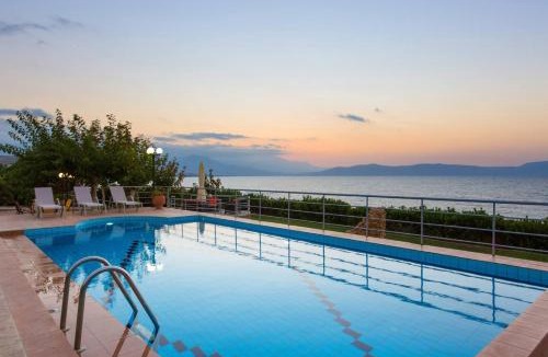 Filaki Apartment | Beachfront Family Villa Katerina with Private pool, Playground, BBQ & Amazing Sea Views!