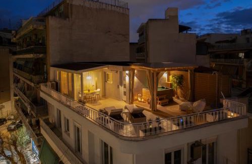Attiki Apartment | Athens Top Penthouse Apartment With Spa 5' to Metro