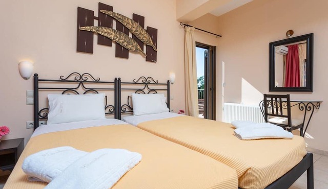 Villa Eufrosini Large Private Pool Walk to Beach Sea Views A C Wifi Car Not Required - 2301